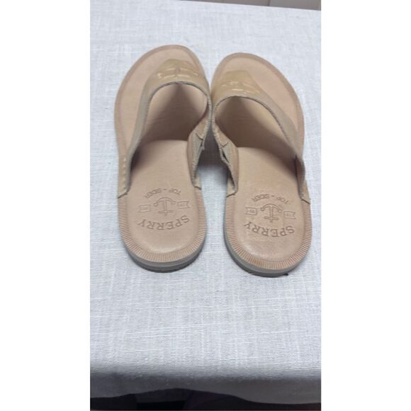 SPERRY TOPSIDERS SEAPORT TAN LEATHER SANDALS WOMENS SZ 9 - Picture 10 of 12